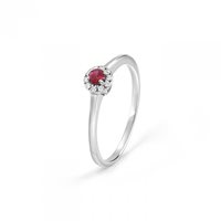 Anillo Bliss Mujer in Oro blanco Rubino 0.13 Ct 20092723 - 20092723